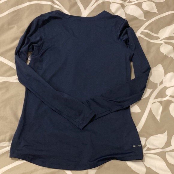Nike Pro long sleeve, womens XL, Navy - Picture 2 of 5
